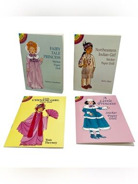 Vintage Little Dover Activity Books Sticker & Paper Dolls